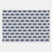 Justice League | Symbool Brussel & Halftone Batman Inpakpapier Vel (Voorkant)