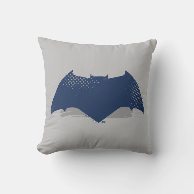 Justice League | Symbool Brussel & Halftone Batman Kussen (Voorkant)