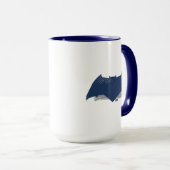 Justice League | Symbool Brussel & Halftone Batman Mok (Voorkant rechts)