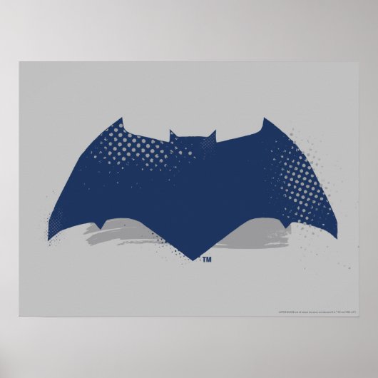 Justice League | Symbool Brussel & Halftone Batman Poster (Voorkant)