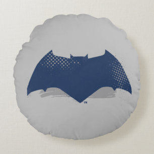 Justice League   Symbool Brussel & Halftone Batman Rond Kussen