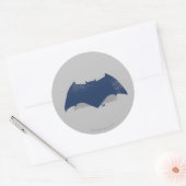 Justice League | Symbool Brussel & Halftone Batman Ronde Sticker (Envelop)