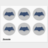Justice League | Symbool Brussel & Halftone Batman Ronde Sticker (Vel)