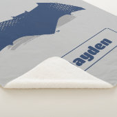 Justice League | Symbool Brussel & Halftone Batman Sherpa Deken (3/4)