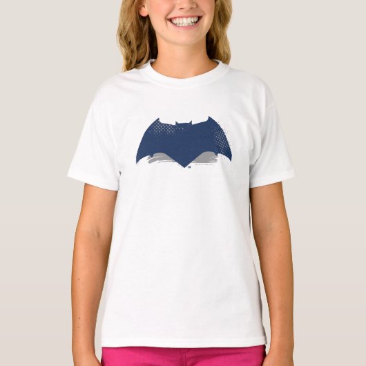 Justice League | Symbool Brussel & Halftone Batman T-shirt (Voorkant)
