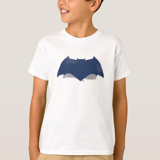 Justice League | Symbool Brussel & Halftone Batman T-shirt (Voorkant)