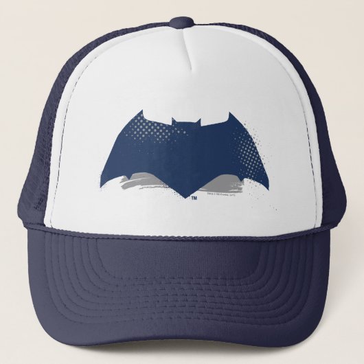 Justice League | Symbool Brussel & Halftone Batman Trucker Pet (Voorkant)