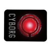 Justice League | Symbool Ggloed Cyborg Magneet (Horizontaal)