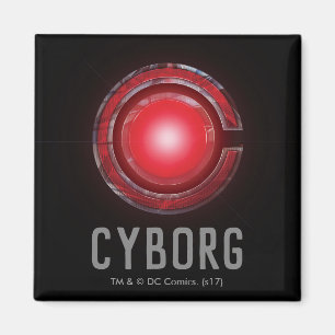 Justice League Symbool Ggloed Cyborg Magneet