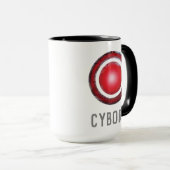 Justice League | Symbool Ggloed Cyborg Mok (Voorkant rechts)