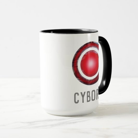 Justice League | Symbool Ggloed Cyborg Mok (Voorkant rechts)