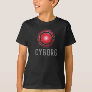 Justice League   Symbool Ggloed Cyborg T-shirt