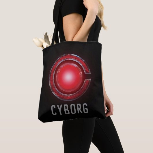 Justice League | Symbool Ggloed Cyborg Tote Bag (Dichtbij)