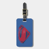 Justice League | Symbool penseel en halftoon Bagagelabel (Voorkant verticaal)