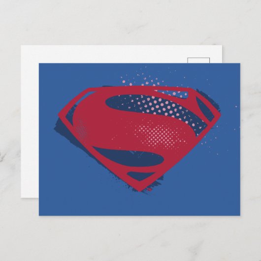 Justice League | Symbool penseel en halftoon Briefkaart (Voorkant / Achterkant)