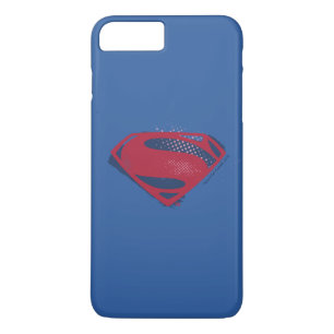 Justice League   Symbool penseel en halftoon iPhone 8/7 Plus Hoesje