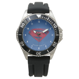 Justice League   Symbool penseel en halftoon Horloge