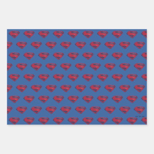 Justice League | Symbool penseel en halftoon Inpakpapier Vel (Voorkant)