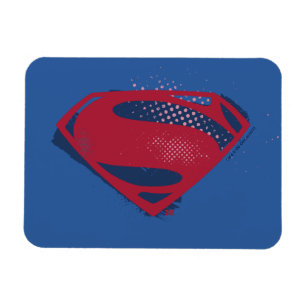 Justice League Symbool penseel en halftoon Magneet