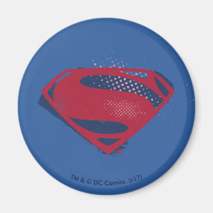 Justice League Symbool penseel en halftoon Magneet