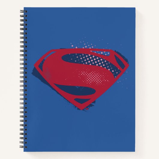 Justice League | Symbool penseel en halftoon Notitieboek (Voorkant)