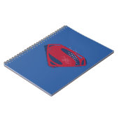 Justice League | Symbool penseel en halftoon Notitieboek (Linkerzijde)