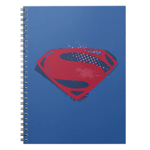 Justice League   Symbool penseel en halftoon Notitieboek