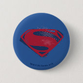Justice League | Symbool penseel en halftoon Ronde Button 5,7 Cm (Voorkant)