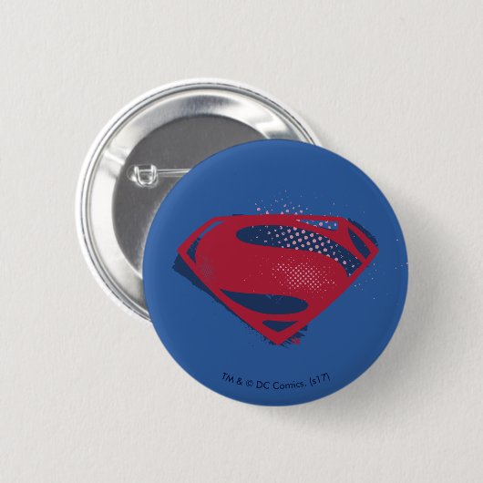 Justice League | Symbool penseel en halftoon Ronde Button 5,7 Cm (Voorkant /achterkant)