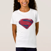 Justice League | Symbool penseel en halftoon T-shirt (Voorkant)