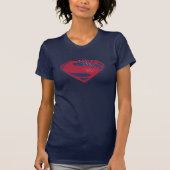 Justice League | Symbool penseel en halftoon T-shirt (Voorkant)