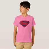 Justice League | Symbool penseel en halftoon T-shirt (Voorkant volledig)