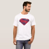 Justice League | Symbool penseel en halftoon T-shirt (Voorkant volledig)