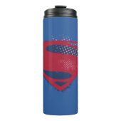Justice League | Symbool penseel en halftoon Thermosbeker (Voorkant)