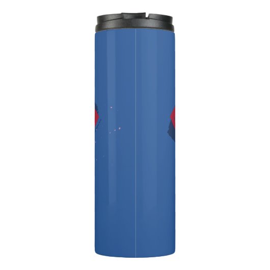 Justice League | Symbool penseel en halftoon Thermosbeker (Achterkant)