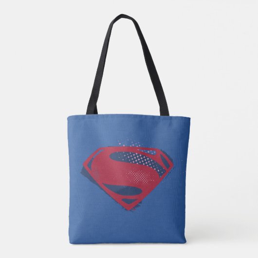 Justice League | Symbool penseel en halftoon Tote Bag (Achterkant)
