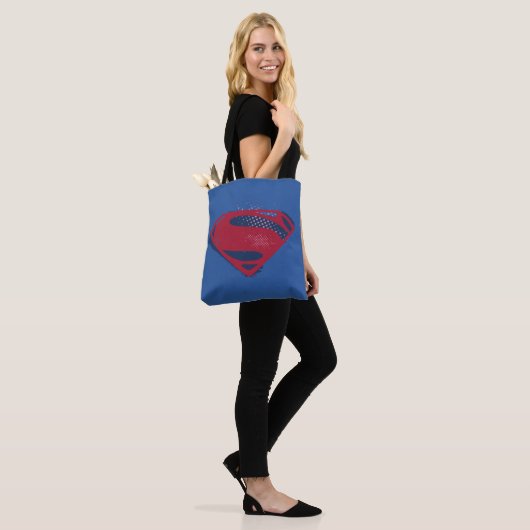 Justice League | Symbool penseel en halftoon Tote Bag (Op model)