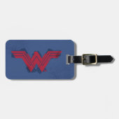 Justice League | Symbool penseelwonder Bagagelabel (Voorkant horizontaal)