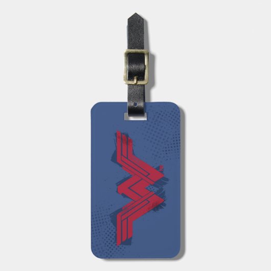 Justice League | Symbool penseelwonder Bagagelabel (Voorkant verticaal)