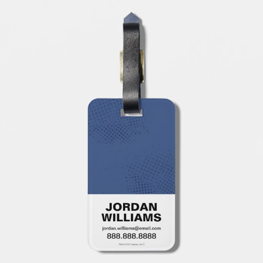 Justice League | Symbool penseelwonder Bagagelabel (Achterkant verticaal)