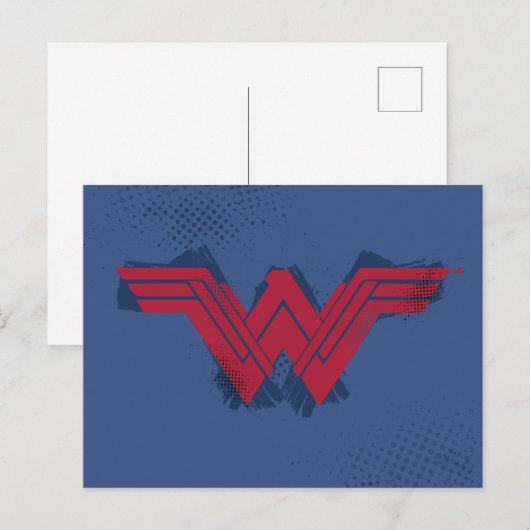 Justice League | Symbool penseelwonder Briefkaart (Voorkant / Achterkant)