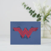 Justice League | Symbool penseelwonder Briefkaart (Staand voorkant)