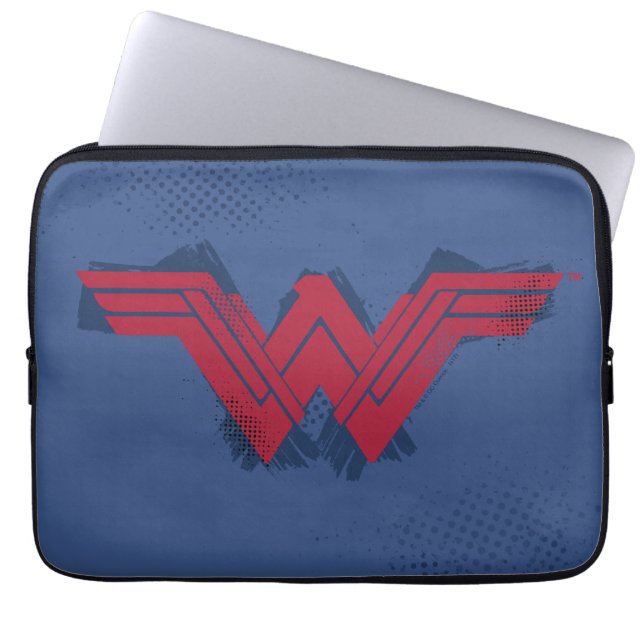 Justice League | Symbool penseelwonder Laptop Sleeve (Voorkant)
