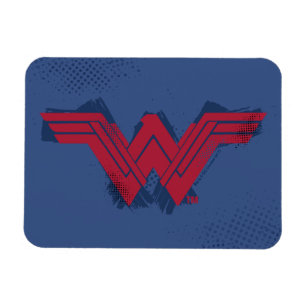 Justice League   Symbool penseelwonder Magneet