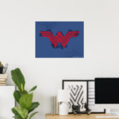 Justice League | Symbool penseelwonder Poster (Thuiskantoor)