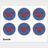 Justice League | Symbool penseelwonder Ronde Sticker (Vel)