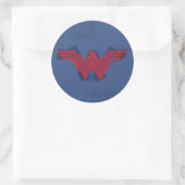 Justice League | Symbool penseelwonder Ronde Sticker (Tas)