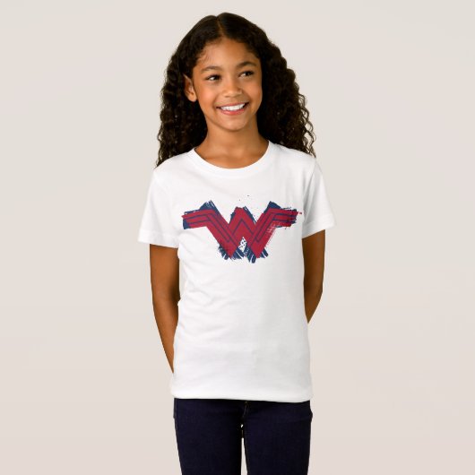 Justice League | Symbool penseelwonder T-shirt (Voorkant volledig)