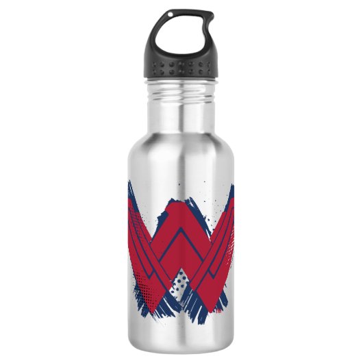 Justice League | Symbool penseelwonder Waterfles (Voorkant)