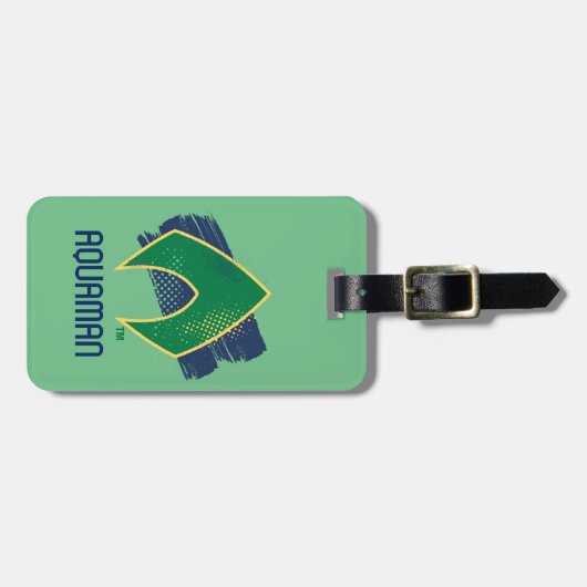 Justice League | Symbool voor penseel en halftoon Bagagelabel (Voorkant horizontaal)